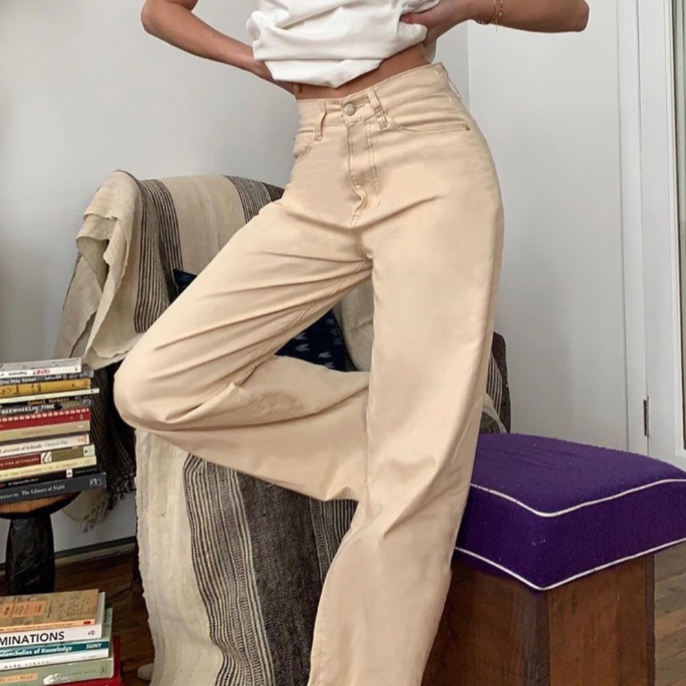 WeWoreWhat High-Rise Wide Leg Jean- Color “Camp”